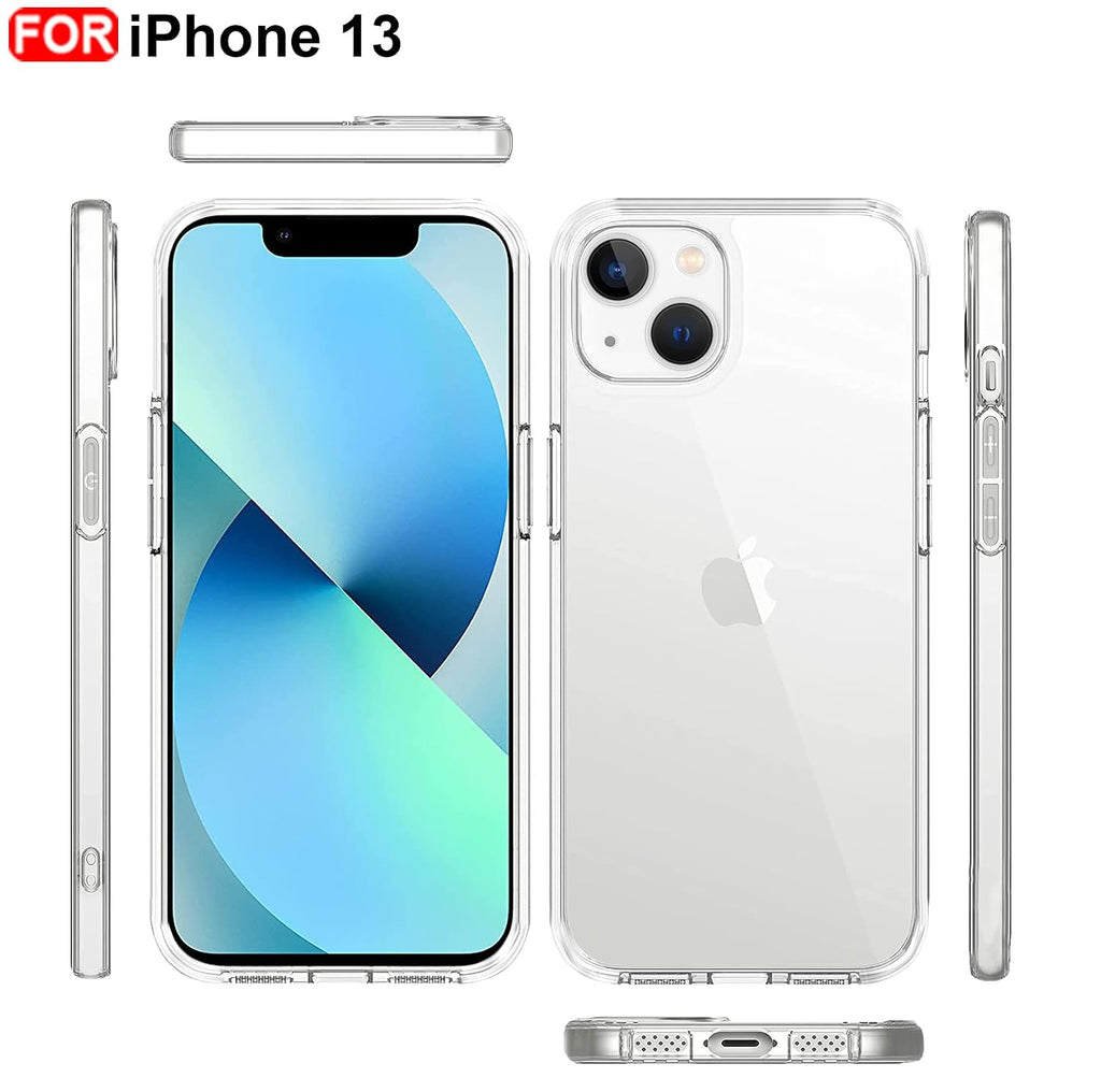 ENT iPhone 13 Back Cover case, Transparent Cove