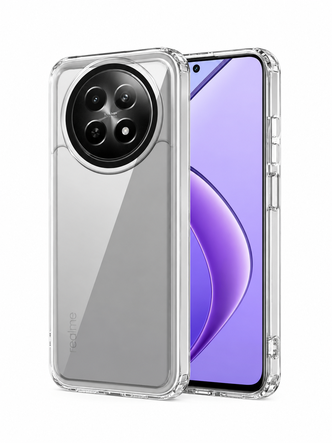 ENT Transparent Soft Silicone Clear Back Cover for Realme 13 5G /12/12X/C65/ Narzo 70x 5G / N65